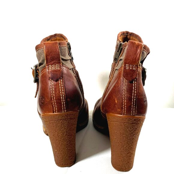 Timberland Dennett Genuine Leather Mixed Media Ankle Boots - Picture 5 of 5
